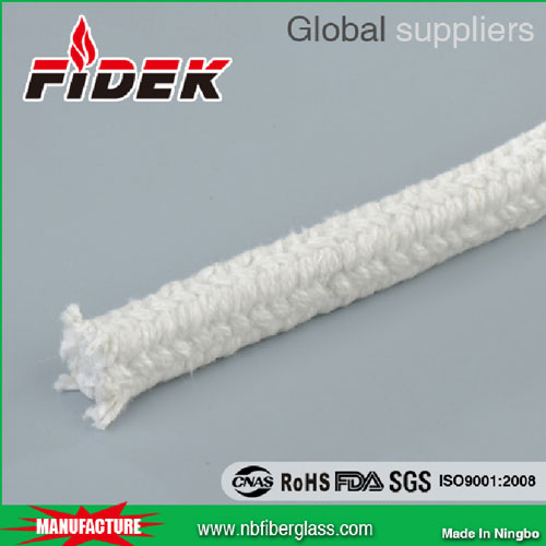customize white Ceramic fiber square rope